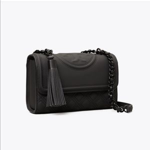 Tory Burch small black Fleming crossbody